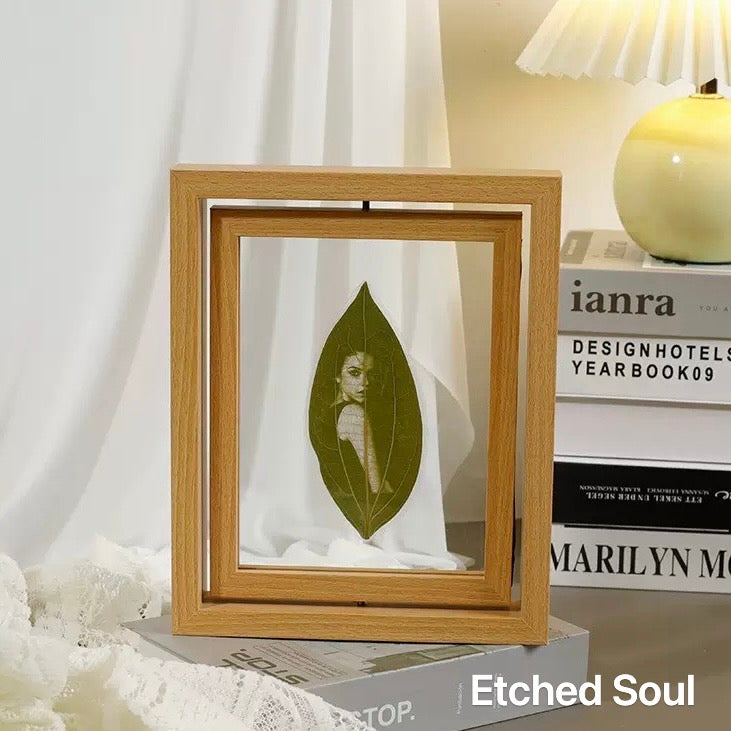 8-inch Leaf Carving in a Rotating Frame