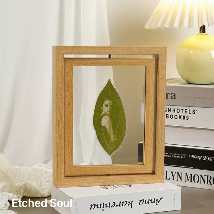 8-inch Leaf Carving in a Rotating Frame