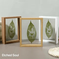 8-inch Minimalist Frame Leaf Carving